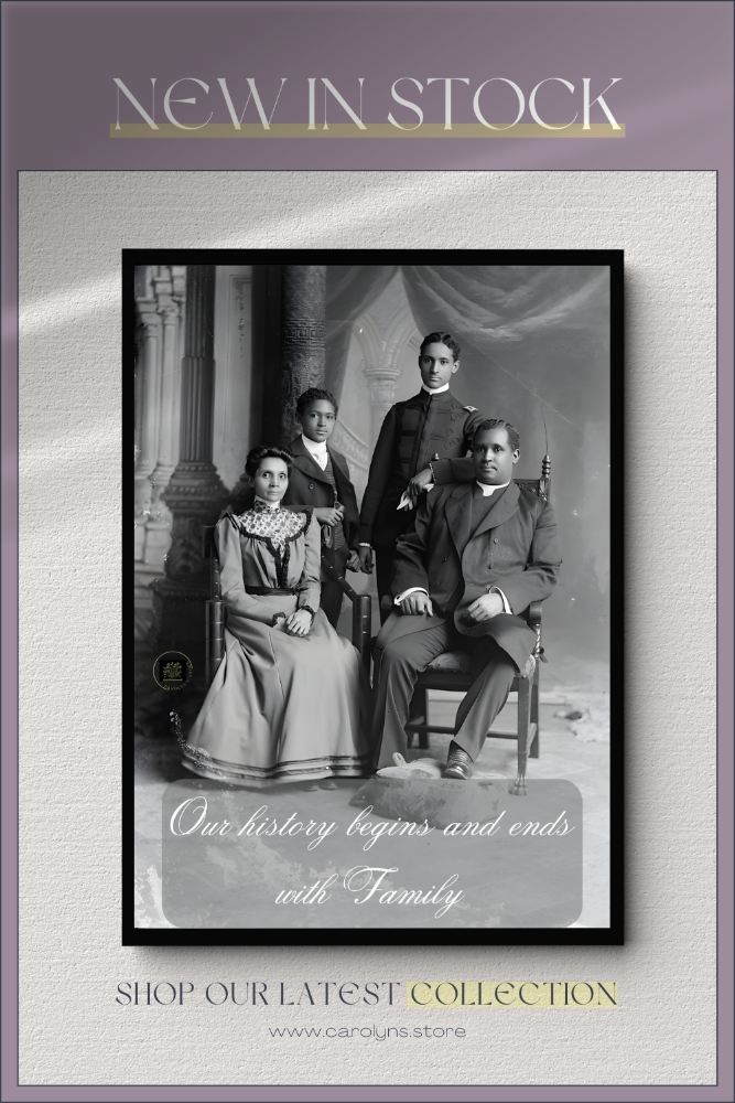 Wall Art Poster - "Our Family Begins and Ends With Family"